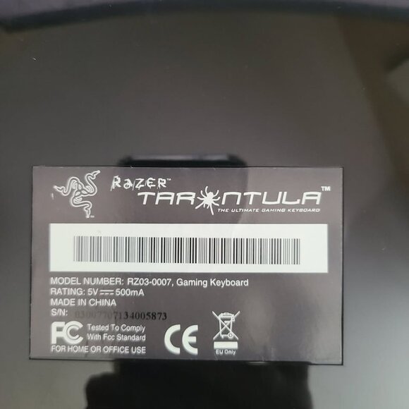 Razer Tarantula Gaming Keyboard RZ03-0007 - USB wired - USB Ports, Audio in/out - Picture 7 of 8